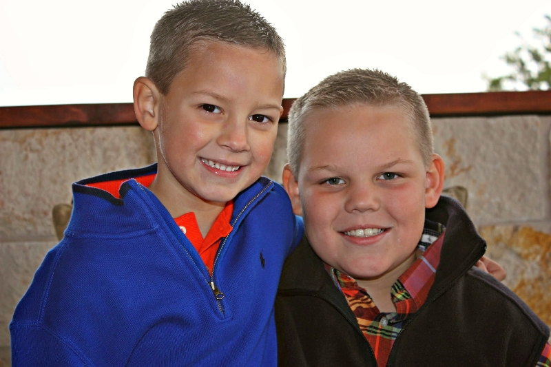 Two smiling children