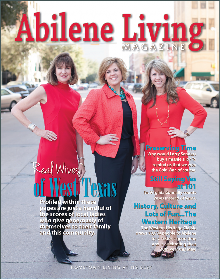 Abilene Living Magazine cover with Dentist Dr. Smart