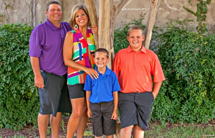 Dentist Dr. Lyndi Smart with her family