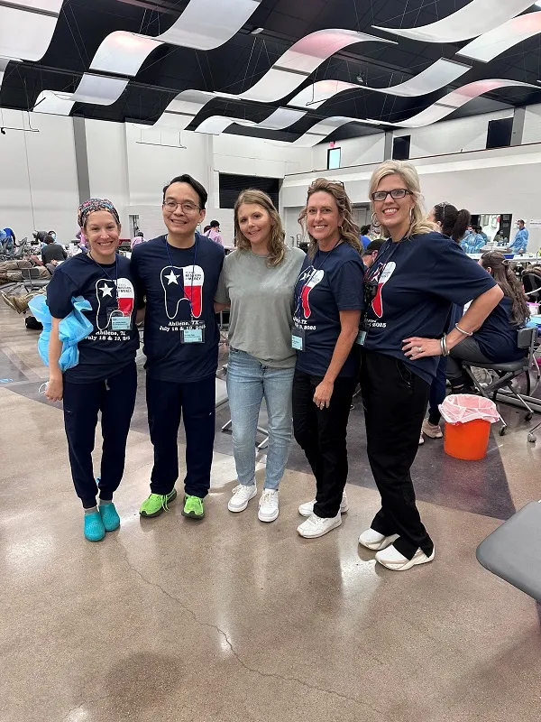Group photo at giving back event